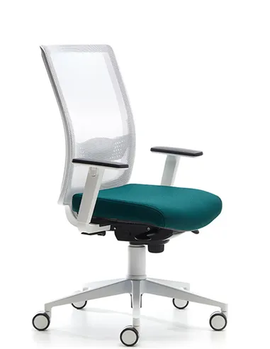 Крісло VAGHI BURSA RETE EVOLUTION WHITE, для оператора, ергономічне
