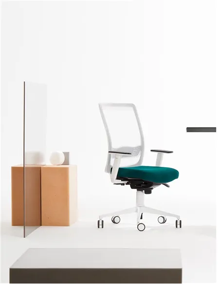 Крісло VAGHI BURSA RETE EVOLUTION WHITE, для оператора, ергономічне