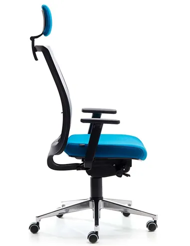 Кресло VAGHI BURSA RETE EVOLUTION BLACK, офисное, с алюминиевой крестовиной