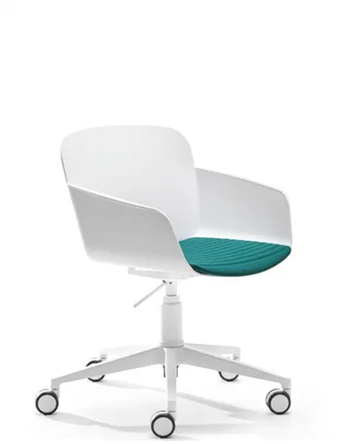 Кресло VAGHI LIBERA (WHITE, 5 STARS), для посетитетелей, белый корпус