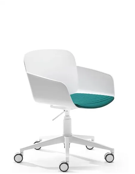 Кресло VAGHI LIBERA (WHITE, 5 STARS), для посетитетелей, белый корпус