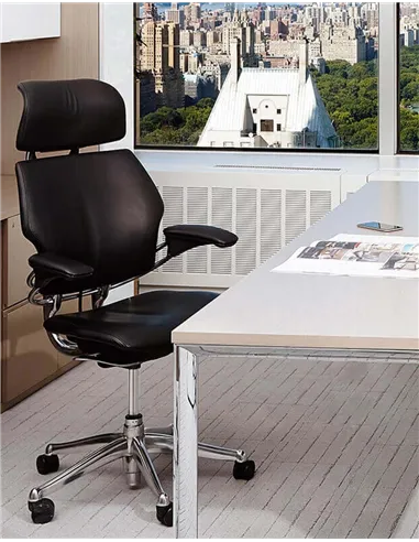 Крісло HUMANSCALE FREEDOM (TL21A), шкіряне, ергономічне