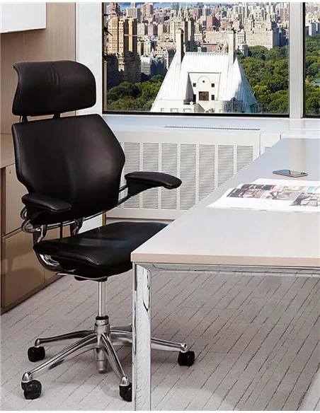 Крісло HUMANSCALE FREEDOM (TL21A), шкіряне, ергономічне