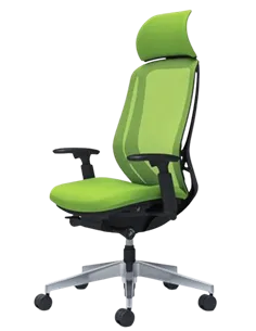 Крісло OKAMURA SYLPHY EXTRA HIGH BLACK (LIME GREEN) для керівника, 2