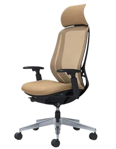 Крісло OKAMURA SYLPHY EXTRA HIGH BLACK (BEIGE) для керівника 2