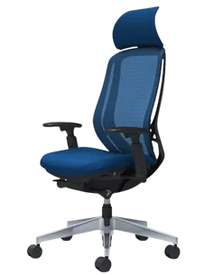 Крісло OKAMURA SYLPHY EXTRA HIGH BLACK (MEDIUM BLUE) для керівника, 2