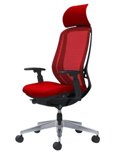 Крісло OKAMURA SYLPHY EXTRA HIGH BLACK (RED) для керівника 2