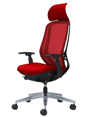 Крісло OKAMURA SYLPHY EXTRA HIGH BLACK (RED) для керівника