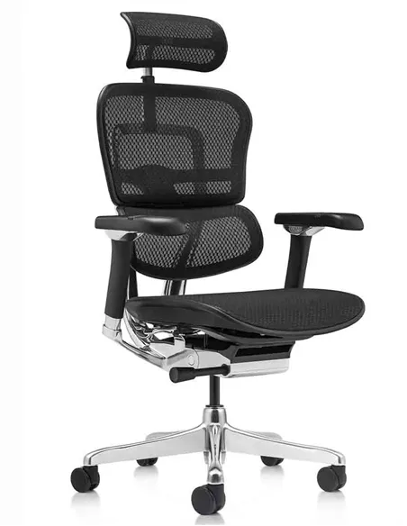 Кресло ERGOHUMAN LUXURY 2 (EHL2-AB-HAM-5D-L, сетка Т-168-B1 Black), эргономичное
