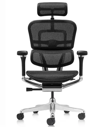 Кресло ERGOHUMAN LUXURY 2 (EHL2-AB-HAM-5D-L, сетка Т-168-B1 Black), эргономичное
