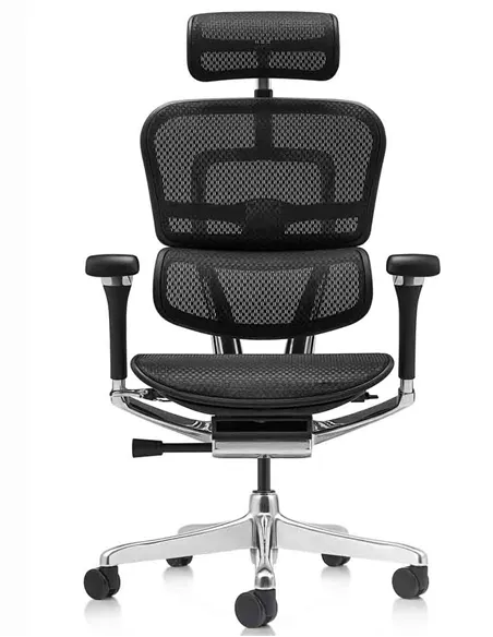 Кресло ERGOHUMAN LUXURY 2 (EHL2-AB-HAM-5D-L, сетка Т-168-B1 Black), эргономичное