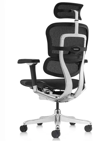 Кресло ERGOHUMAN LUXURY 2 (EHL2-AB-HAM-5D-L, сетка Т-168-B1 Black), эргономичное
