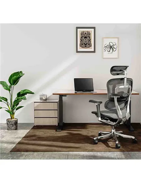 Кресло ERGOHUMAN LUXURY 2 (EHL2-AB-HAM-5D-L, сетка Т-168-B1 Black), эргономичное