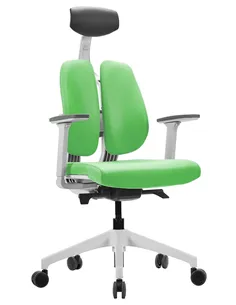 Крісло DUOREST D2 WHITE/GREEN, ортопедичне