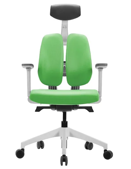 Крісло DUOREST D2 WHITE/GREEN, ортопедичне