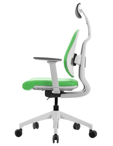 Крісло DUOREST D2 WHITE/GREEN, ортопедичне