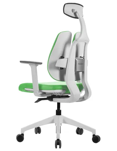 Крісло DUOREST D2 WHITE/GREEN, ортопедичне