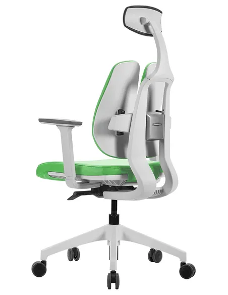Крісло DUOREST D2 WHITE/GREEN, ортопедичне