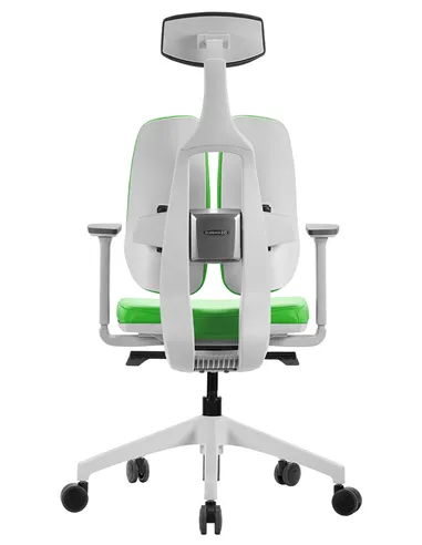 Крісло DUOREST D2 WHITE/GREEN, ортопедичне