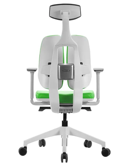 Крісло DUOREST D2 WHITE/GREEN, ортопедичне