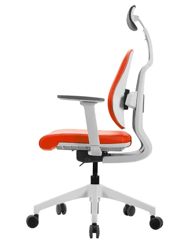 Кресло DUOREST D2 WHITE/ORANGE, ортопедическое
