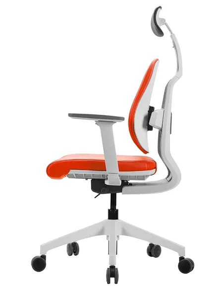 Кресло DUOREST D2 WHITE/ORANGE, ортопедическое