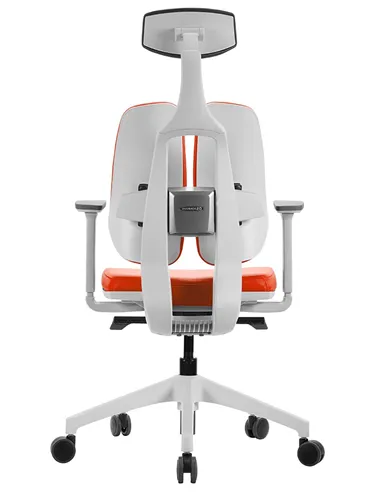 Кресло DUOREST D2 WHITE/ORANGE, ортопедическое