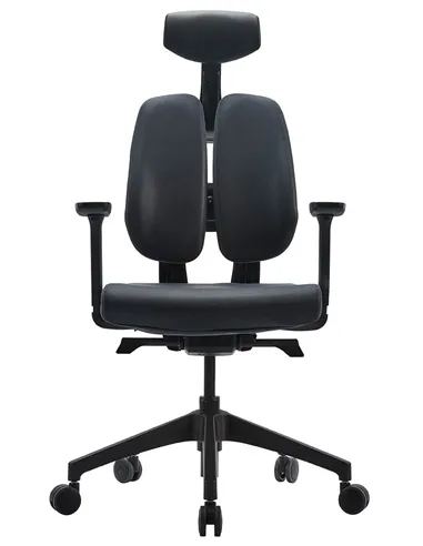 Крісло DUOREST D2 BLACK/GREY, ортопедичне