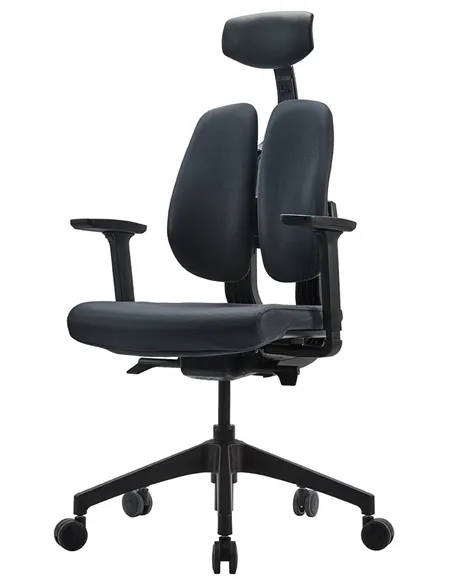 Крісло DUOREST D2 BLACK/GREY, ортопедичне