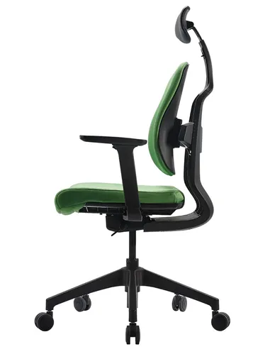 Кресло DUOREST D2 BLACK/GREEN, ортопедическое