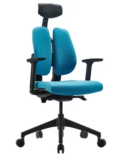 Крісло DUOREST D2 BLACK/BLUE, ортопедичне