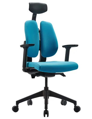Кресло DUOREST D2 BLACK/BLUE, ортопедическое