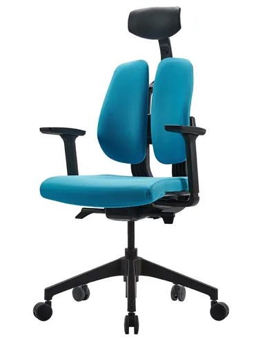 Кресло DUOREST D2 BLACK/BLUE, ортопедическое