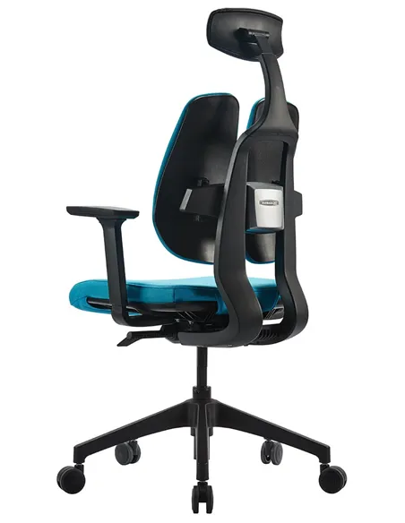 Кресло DUOREST D2 BLACK/BLUE, ортопедическое