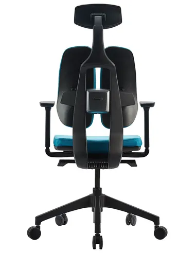 Кресло DUOREST D2 BLACK/BLUE, ортопедическое