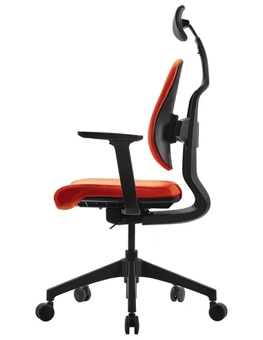 Крісло DUOREST D2 BLACK/ORANGE, ортопедичне