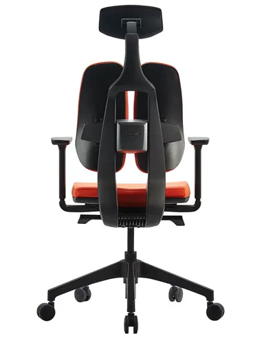Крісло DUOREST D2 BLACK/ORANGE, ортопедичне