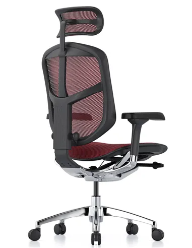 Крісло ENJOY ELITE 2 (EJE2-AB-HAM-5D-L, сітка T-168-B3 Scarlet), ергономічне