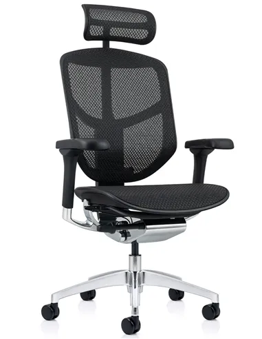 Кресло ENJOY ELITE 2 (EJE2-AB-HAM-5D-L, сетка T-168-B1Black), эргономичное