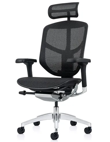 Кресло ENJOY ELITE 2 (EJE2-AB-HAM-5D-L, сетка T-168-B1Black), эргономичное