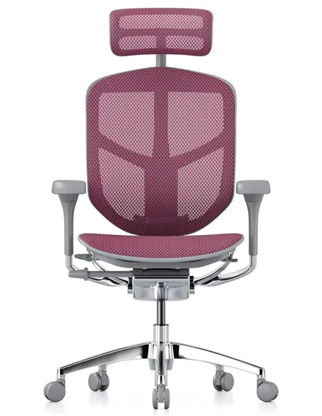 Крісло ENJOY ELITE 2 (EJE2-AG-HAM-5D-L, сітка T-168-B5 Pink), ергономічне