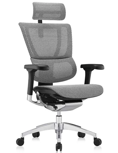 Кресло MIRUS-IOO 2 (IOOE2-AB-HAM-5D-L, сетка Т-168-B2 NATURAL), эргономичное