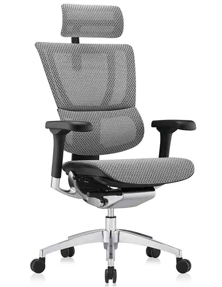 Кресло MIRUS-IOO 2 (IOOE2-AB-HAM-5D-L, сетка Т-168-B2 NATURAL), эргономичное