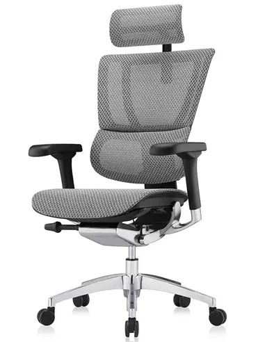 Кресло MIRUS-IOO 2 (IOOE2-AB-HAM-5D-L, сетка Т-168-B2 NATURAL), эргономичное