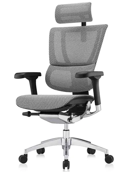 Кресло MIRUS-IOO 2 (IOOE2-AB-HAM-5D-L, сетка Т-168-B2 NATURAL), эргономичное
