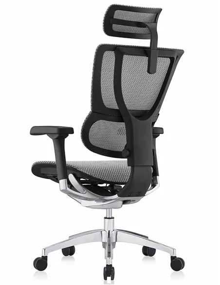 Кресло MIRUS-IOO 2 (IOOE2-AB-HAM-5D-L, сетка Т-168-B2 NATURAL), эргономичное
