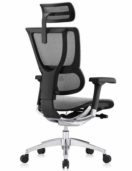 Кресло MIRUS-IOO 2 (IOOE2-AB-HAM-5D-L, сетка Т-168-B2 NATURAL), эргономичное