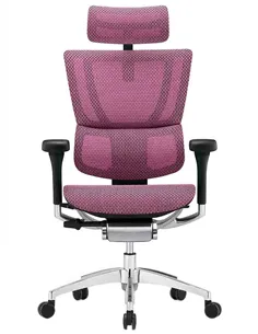 Крісло MIRUS-IOO 2 (IOOE2-AB-HAM-5D-L, сітка T-168-B5 PINK), ергономічне