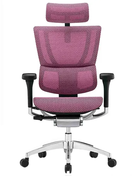 Крісло MIRUS-IOO 2 (IOOE2-AB-HAM-5D-L, сітка T-168-B5 PINK), ергономічне