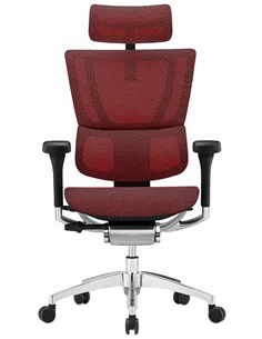 Крісло MIRUS-IOO 2 (IOOE2-AB-HAM-5D-L, сітка T-168-B3 Scarlet), ергономічне